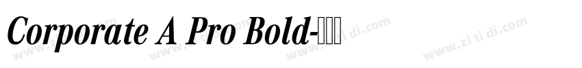 Corporate A Pro Bold字体转换